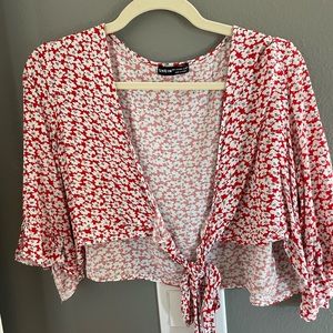 Large. SHEIN wrap top